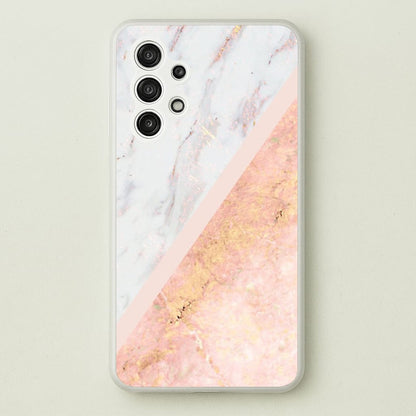 Marble and Rose Gold  - marble Phone Case for Galaxy A13