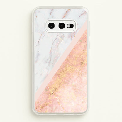 Marble and Rose Gold  - marble Phone Case for Galaxy S10e