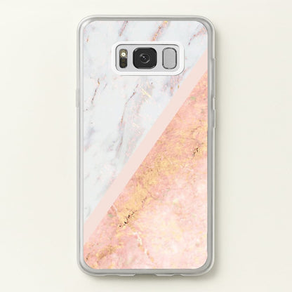 Marble and Rose Gold  - marble Phone Case for Galaxy S8 Plus