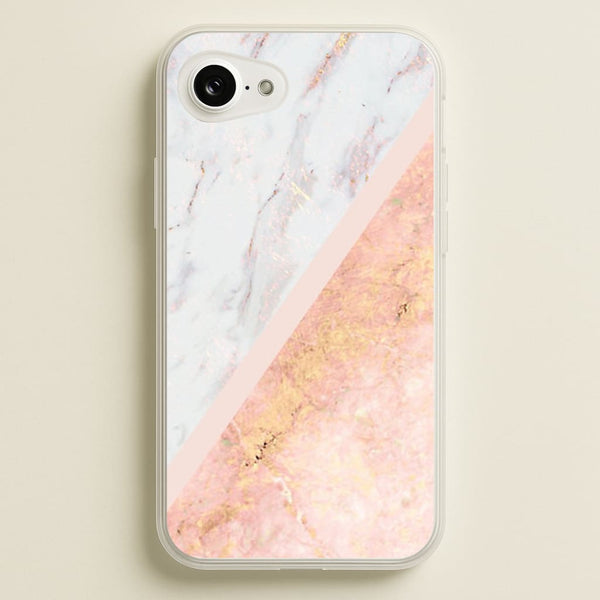 Marble and Rose Gold  - marble Phone Case for iPhone 16e
