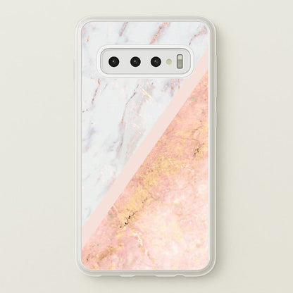 Marble and Rose Gold  - marble Phone Case for Galaxy S10