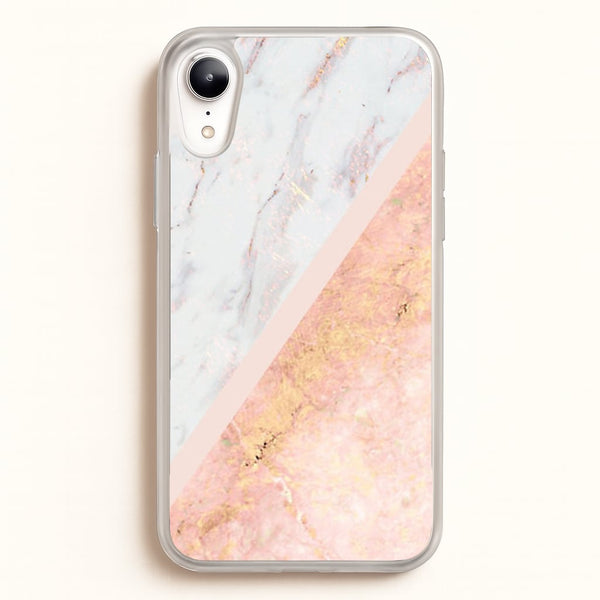 Marble and Rose Gold  - marble Phone Case for iPhone XR