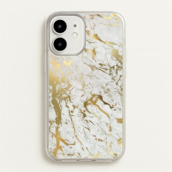 Gold Marble Splatter  - marble Phone Case for iPhone 12 / 12 Pro