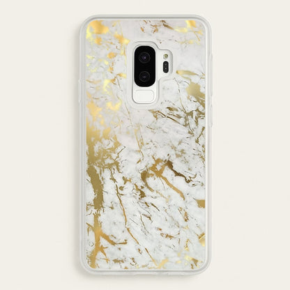 Gold Marble Splatter  - marble Phone Case for Galaxy S9 Plus