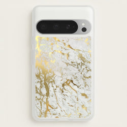 Gold Marble Splatter  - marble Phone Case for Google Pixel 9 Pro XL