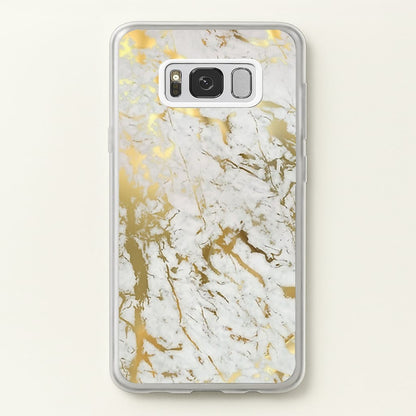 Gold Marble Splatter  - marble Phone Case for Galaxy S8