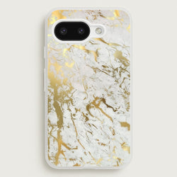 Gold Marble Splatter  - marble Phone Case for Google Pixel 9a