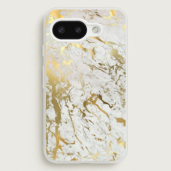 Gold Marble Splatter  - marble Phone Case for Google Pixel 9a