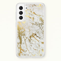 Gold Marble Splatter  - marble Phone Case for Galaxy S22