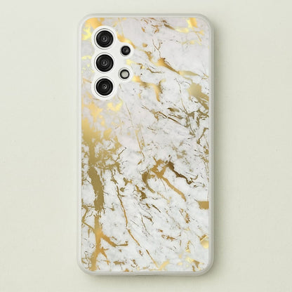 Gold Marble Splatter  - marble Phone Case for Galaxy A13