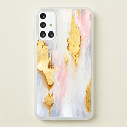 Gold Flaked Marble Pattern  - marble Phone Case for Galaxy A71