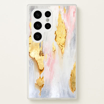 Gold Flaked Marble Pattern  - marble Phone Case for Galaxy S24 Ultra