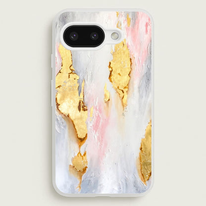 Gold Flaked Marble Pattern  - marble Phone Case for Google Pixel 9a