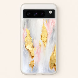 Gold Flaked Marble Pattern  - marble Phone Case for Google Pixel 8 Pro