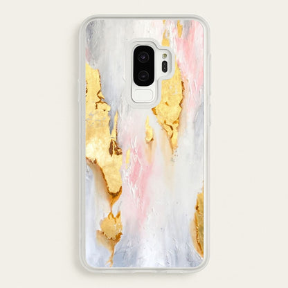 Gold Flaked Marble Pattern  - marble Phone Case for Galaxy S9 Plus