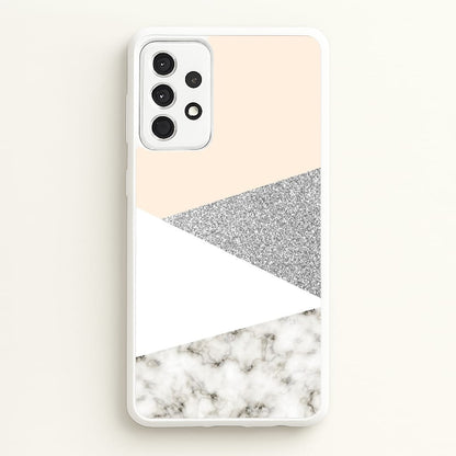 Abstract Marble and Silver Pattern  - marble Phone Case for Galaxy A52 / A52s