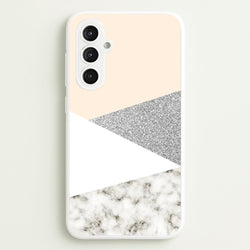 Abstract Marble and Silver Pattern  - marble Phone Case for Galaxy S23FE