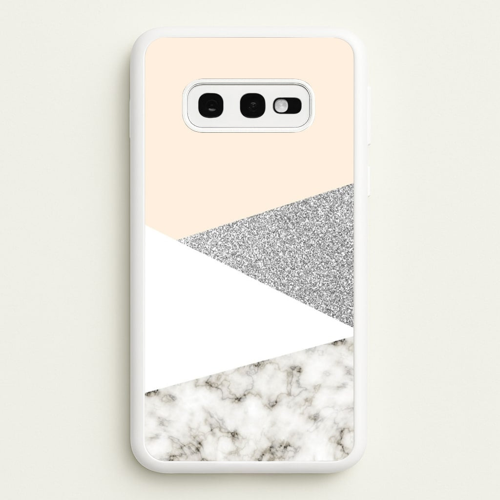 Abstract Marble and Silver Pattern  - marble Phone Case for Galaxy S10e