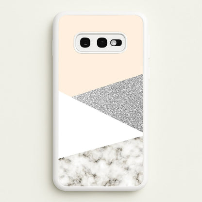 Abstract Marble and Silver Pattern  - marble Phone Case for Galaxy S10e