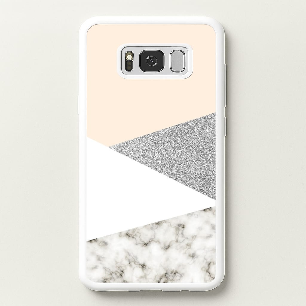 Abstract Marble and Silver Pattern  - marble Phone Case for Galaxy S8