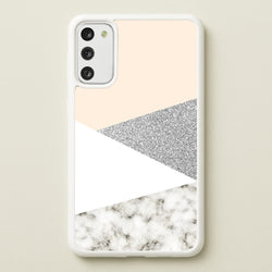 Abstract Marble and Silver Pattern  - marble Phone Case for Galaxy S20FE