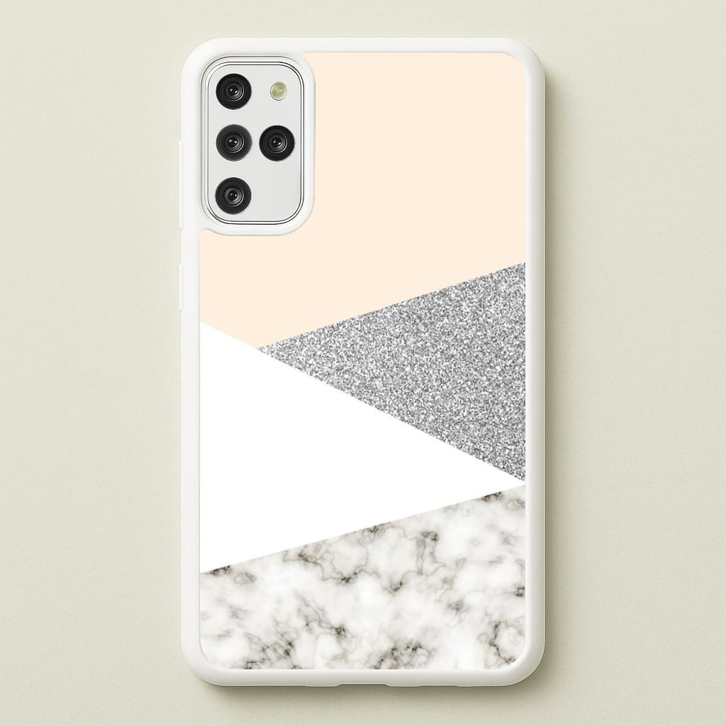 Abstract Marble and Silver Pattern  - marble Phone Case for Galaxy S20 Plus