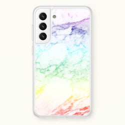 Rainbow Streak Marble Pattern  - marble Phone Case for Galaxy S21FE