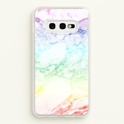 Rainbow Streak Marble Pattern  - marble Phone Case for Galaxy S10e