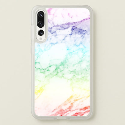 Rainbow Streak Marble Pattern  - marble Phone Case for Huawei P20 Pro