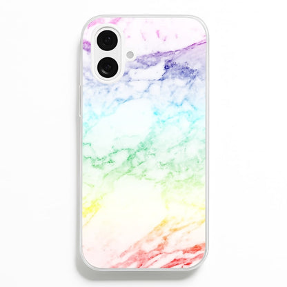 Rainbow Streak Marble Pattern Phone Case