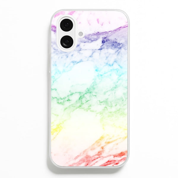 Rainbow Streak Marble Pattern Phone Case