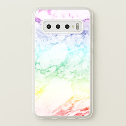 Rainbow Streak Marble Pattern  - marble Phone Case for Galaxy S10 Plus