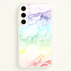 Rainbow Streak Marble Pattern  - marble Phone Case for Galaxy S23