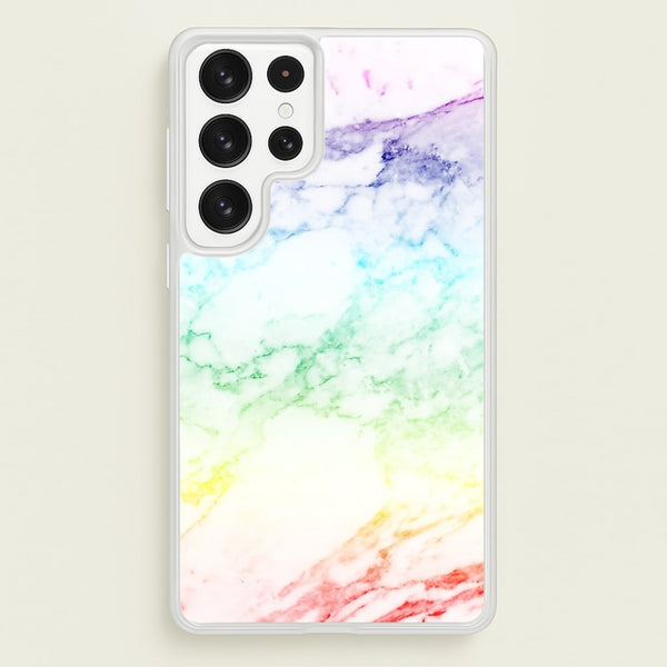 Rainbow Streak Marble Pattern  - marble Phone Case for Galaxy S23 Ultra