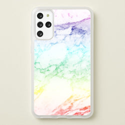 Rainbow Streak Marble Pattern  - marble Phone Case for Galaxy S20 Plus
