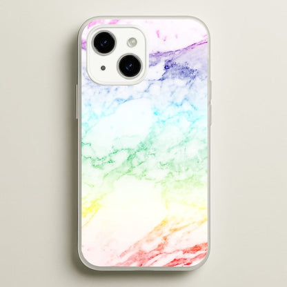Rainbow Streak Marble Pattern  - marble Phone Case for iPhone 15 Plus