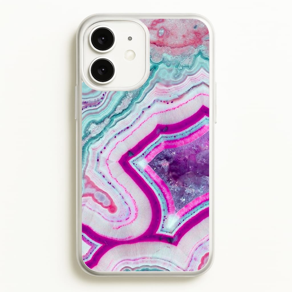 Purple Geode Pattern  - marble Phone Case for iPhone 11