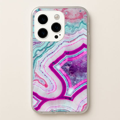Purple Geode Pattern  - marble Phone Case for iPhone 15 Pro