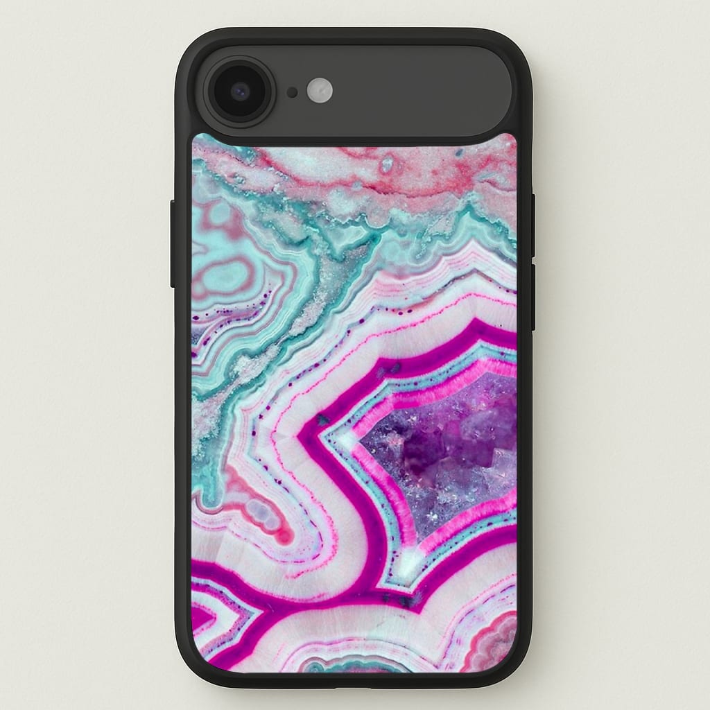 Purple Geode Pattern Phone Case for iPhone 17 Air