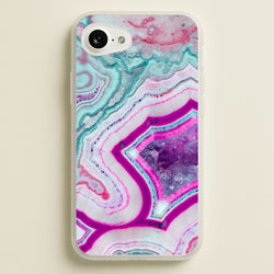 Purple Geode Pattern  - marble Phone Case for iPhone 16e