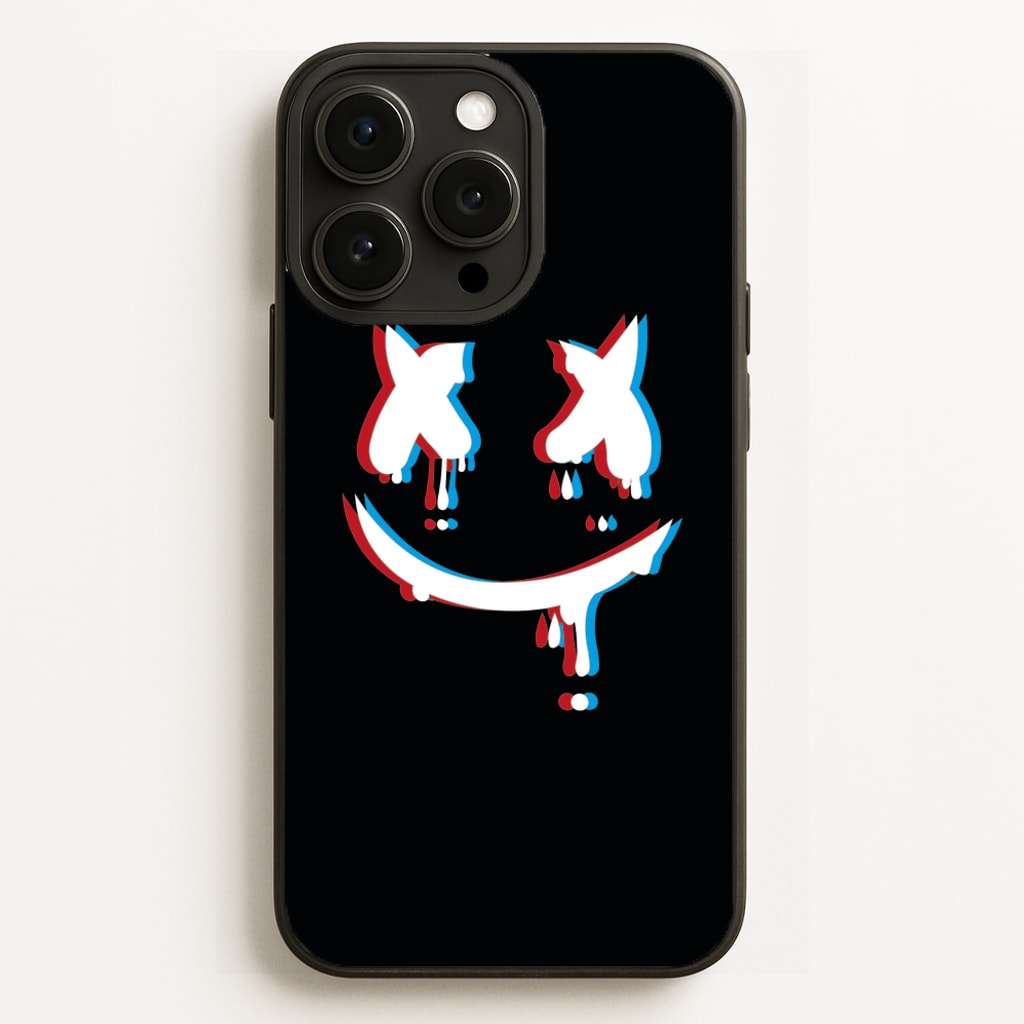 Blue Blur - White Helmet DJ  - Marshmello Phone Case for iPhone 16 Pro Max