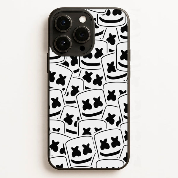Collage - White Helmet DJ  - Marshmello Phone Case for iPhone 16 Pro Max