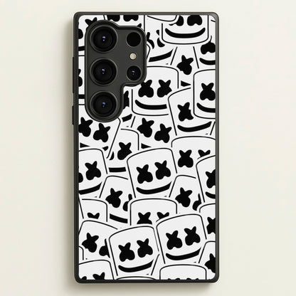 Collage - White Helmet DJ  - Marshmello Phone Case for Galaxy S25 Ultra