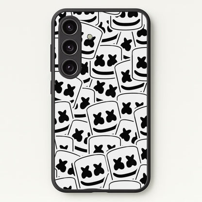 Collage - White Helmet DJ  - Marshmello Phone Case for Galaxy S25 Plus