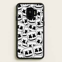 Collage - White Helmet DJ  - Marshmello Phone Case for Galaxy S9