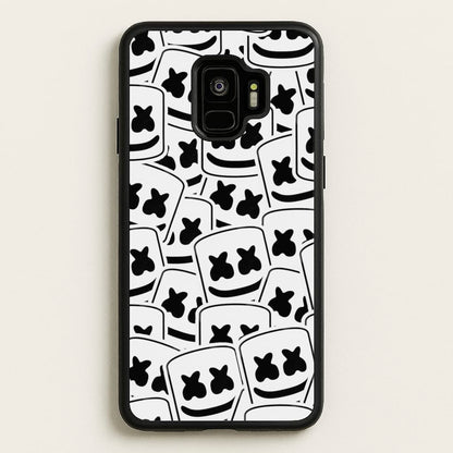 Collage - White Helmet DJ  - Marshmello Phone Case for Galaxy S9