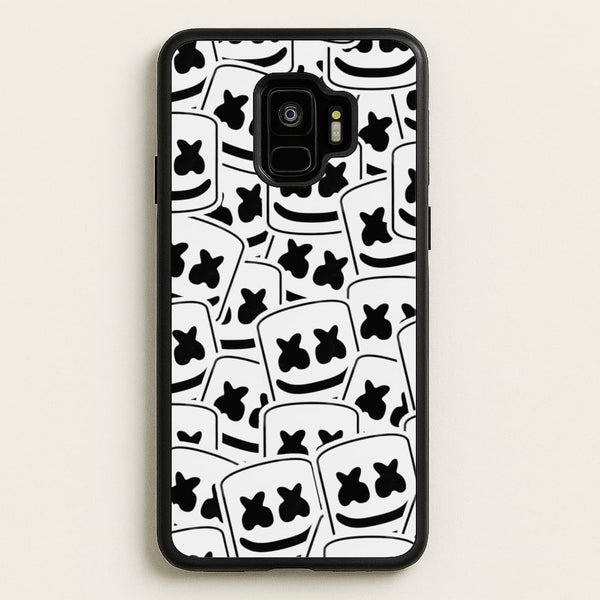Collage - White Helmet DJ  - Marshmello Phone Case for Galaxy S9