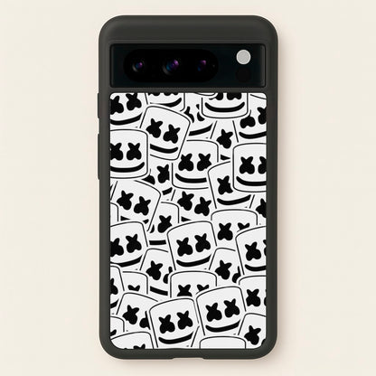 Collage - White Helmet DJ  - Marshmello Phone Case for Google Pixel 8 Pro