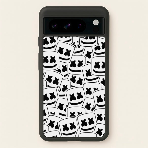 Collage - White Helmet DJ  - Marshmello Phone Case for Google Pixel 8 Pro