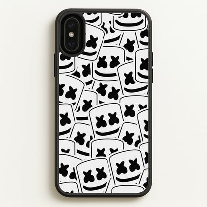 Collage - White Helmet DJ  - Marshmello Phone Case for iPhone XS Max